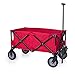 Produktbild Campart klappbarer Strandwagen/ Bollerwagen - 70 Kilogramm Belastbarkeit - Rot mit Tasche, HC-0911