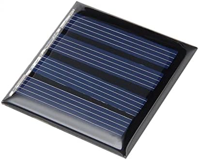 sourcingmap 5Pcs 2V 50mA Poly Mini Solar Cell Panel Module DIY for Phone Light Toys Charger 45mm x 45mm
