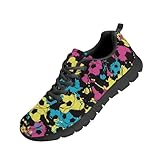 Soccer Graphic Shoes for Men Basic Trainers Unique Novelty Shoes Fashion Road Running Shoes, Size 7