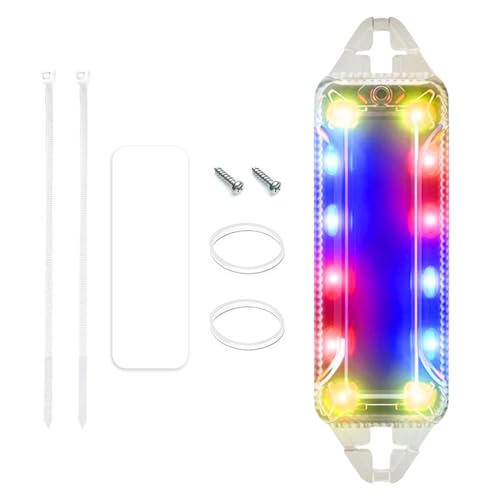 ADVERTENCIA SOLAR Luz Intermitente: Luz Estroboscópica Para Camiones, Luces LED Inalámbricas Solares Exterior Del Automóvil | Lámpara De Seguridad Intermitente Iluminación Impermeable Para La Biciclet