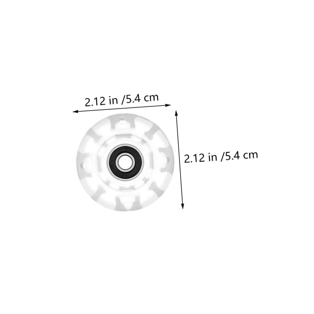 Ruedas Material Pu Resistente Luces Led para Patines de Línea y Base de Soporte para Uso y Superficies al Aire Libre