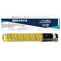LCL Cartucho de tóner Compatible 841507 MP C2030 C2050 C2051 C2530 C2550 C2551 (1Amarillo) Reemplazo para Ricoh Aficio MP C2030 MP C2050, MP C2051 MP C2530 MP C2550 MP C2551