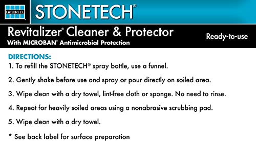 StoneTech RTU Revitalizer, Cleaner & Protector for Tile & Stone, 1-Gallon (3.785L), Cucumber Scent - Image 6