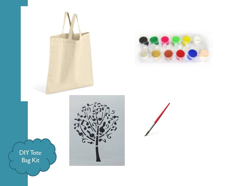 BADORN DIY Tote Bag Painting kit Easy Paint by Stencils|10