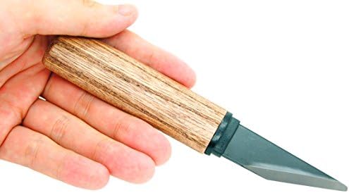 Product of Gifu Japan Kiridashi Craft Pocket Knife Japanese Steel Blade Wooden Handle with Sheath for Right-handed - Thumbnail 3