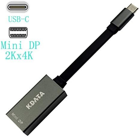 Type-C to Mini displayport Adapter,USB C to DP 4K x 2K Cable-Gray