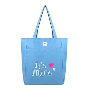 NFI essentials Polyester Printed Tote Bag for Women with Zipper, Casual Handbag Shopping, Tote Grocery Portable Bag Eco-friendly Hobo Bag, Travel, Work, Beach, Office, College