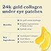 LE GUSHE Gold Under Eye Patches for Puffy Eyes and Dark Circles (20 Pairs) - Hydrating Collagen Under Eye Masks with Snail Mucin - Soothing Puffy Eyes Treatment for Women & Men - Bridesmaid Gifts