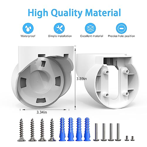 XLTTYWL Nest Flood Light Camera Outdoor Eave Mount Bracket Stability ABS Protective Case Eve Outdoor Cam Protection for Google Nest Cam with Floodlight Outdoor Camera