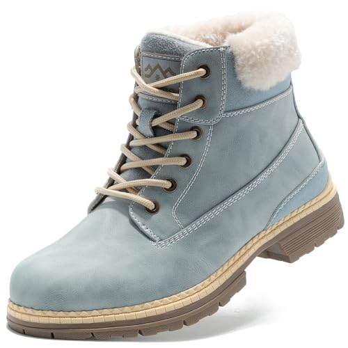 COTTIMO Women's Winter Snow Hiking Boots - Insulated Warm Work Boots for Women, Waterproof Non-Slip...