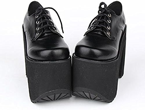 Amazon Co Jp 厚底 ロリータ靴 Lolita ブラック ラバーソールヒール15cm ゴスロリ コスプレ靴 パンプス メイド靴 ハイヒール レディース シューズ ロリ姫靴 防水台 コスプレ靴 コスチューム 男女兼用 23 5cm ホビー