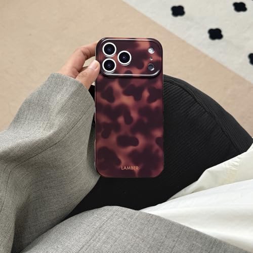 XQAGU Cute Phone Case for iPhone 17 Pro Max Case Tortoise Shell Pattern Leopard Full Camera Protective Slim Shockproof Cool Trendy Aesthetic-Brown Amber by XQAGU - Used condition - Image 4