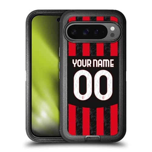 Coque Google Pixel 9 Pro XL AC Milan Personnalisable Étui Antichoc Maillot Milan 2024 2025