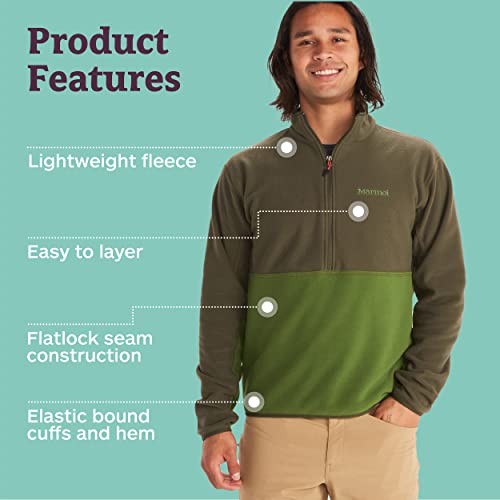 Image of MARMOT Men's Rocklin 1 /2 Zip, Lightweight Fleece Pullover Jacket