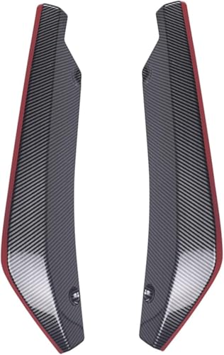 Aileron de voiture aérodynamique avec diffuseur de lèvre pare-chocs noir mat 2 pcs