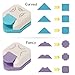2PCS Paper Corner Rounder Corner Punch 3 in 1 Corner Cutter for Card Making, Laminate, Cardstock, Scrapbooking and Paper Crafts, Business Cards(4mm, 7mm, 10mm)