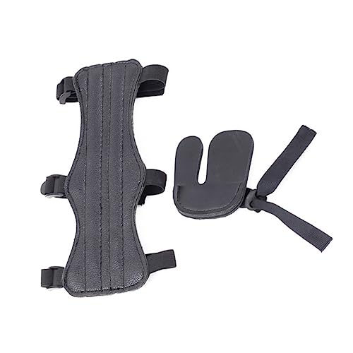 CORHAD Archery Arm and Finger Protection Set Portable Professional Archery Equipment Comfortable Support for Shooting