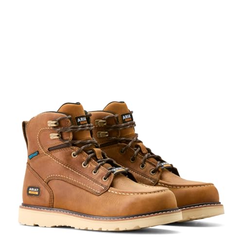 Image of ARIAT Women's Rebar Wedge Moc Toe Waterproof Work Boot