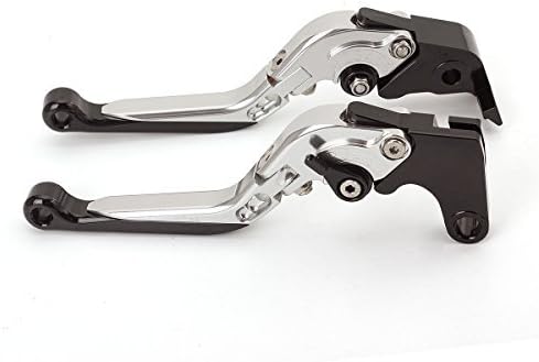Miniatura 120 de FXCNC Billet Folding Extendable Adjustable Brake Clutch Levers Compatible with Raptor YFM660 01-04, TTR125L/LE/LW 00-16, Banshee 350 02-06