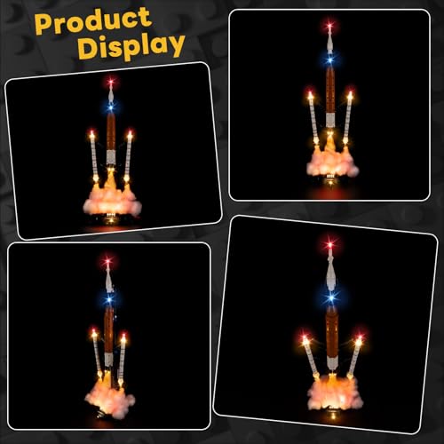 Kit de luz para Lego NASA Artemis 42221 Kyglaring sin cables visibles 5