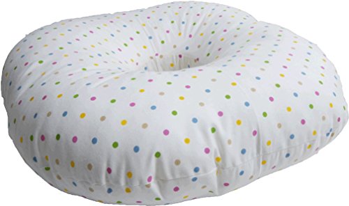 渡嘉毛織 ドーナツ型 円座クッション 水玉柄【日本製】 渡嘉毛織 ドーナツ型 円座クッション 水玉柄【日本製】