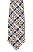 Men's Grey Blue Orange Tie Contemporary Plaid Woven Business Formal Silk Necktie for Father Young Boys