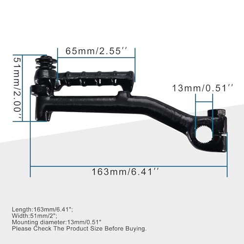 GOOFIT Kickstarter Hebel Ersatz für 2-Takt 50cc Minarelli JOG Moped Scooter Motorrad