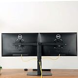 Ewent Podwójne ramię z sprężyną gazową do 2 monitorów do 27" cali z podstawą - uchwyt na 2 ekrany PC TV LCD LCD - Obrót, przechylanie i obracanie