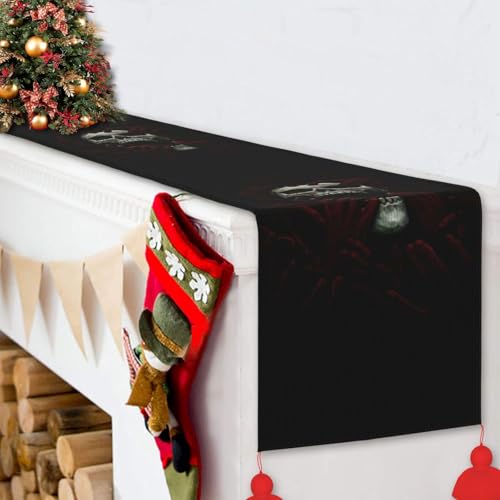 Chemin de table antidérapant pour déco de Noël et soirées d'anniversaire