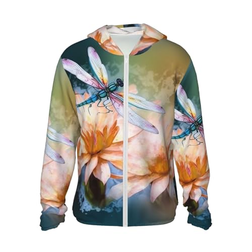Veste légère UPF 50+ pour homme avec fermeture éclair fleur de lys