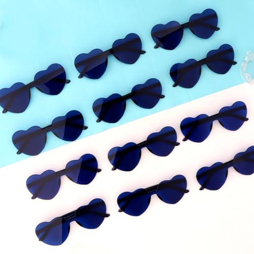 Image of Heart Sunglasses 12 /18 /24 Pcs Heart Shaped Glasses for Women Cute Funny Party Glasses Party Favors Accessories