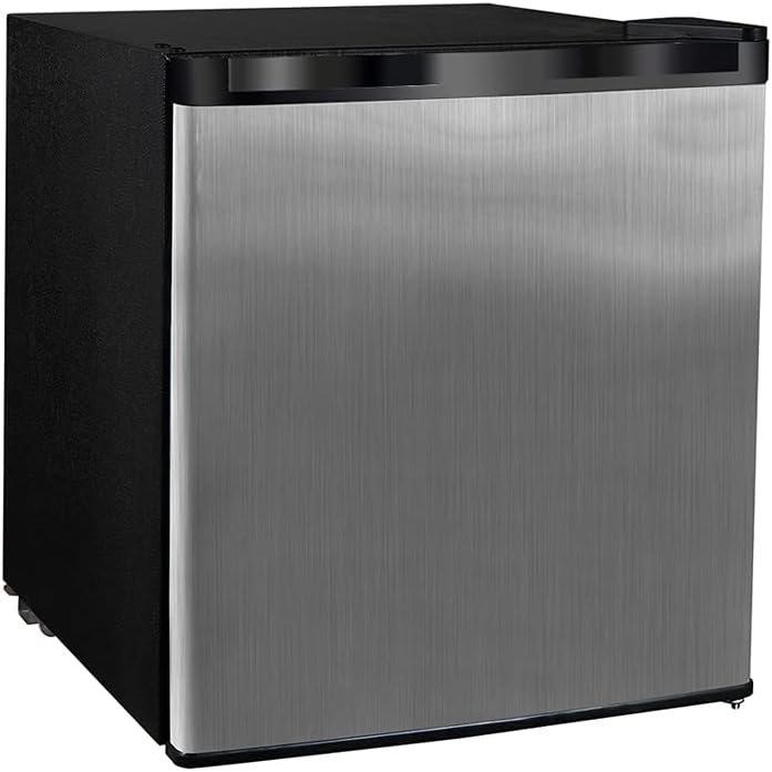 Stainless Steel Front 1.1 cu.ft. Compact Upright Mini Freezer with ...