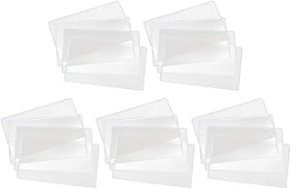 TOYANDONA 20pc Clear Paper Money Holde Bill Protector Slab Holder Album Banknotes Currency Collection Sleeves Protector Bag for Regular Bills