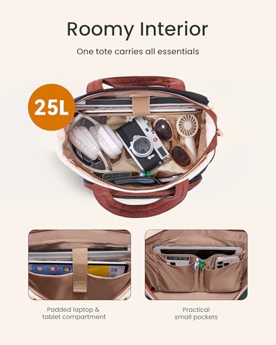 LOVEVOOK Tote Bag for Women, V-Quilted Puffer Tote Bag with Zipper, Large Puffy Shoulder Purse for Work Travel Nurse Teacher4