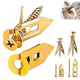 Self Drilling Drywall Anchors with Screws Kit, 160 Pieces, Zinc Plated Steel, 2 Sizes Expansion Screws and Wall Anchors, for Mounting TV, Shelf, Mirror, Cabinet, Picture Frames