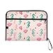 ALAZA Green Seahorse Dot Expandable Filing Folder Storage Organiser Box Files, 13 Pockets Zip Filing Folders for Home or Office Documents