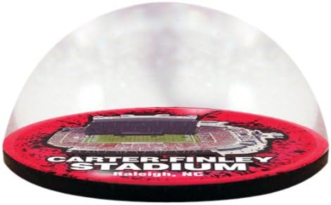 NCAA North Carolina State University Wolfpack Stadium in 2" crystal magnetized paperweight with Colored Window Gift Box