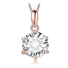 F-2ct-CZ-Rose Gold Plated