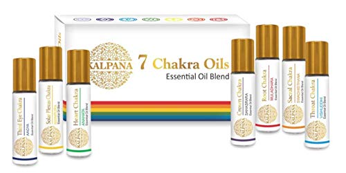 Kalpana- Set of 100% Organic & Natural Chakra Oils for Yoga | Meditation | Aromatheraphy | Relaxation | Healing