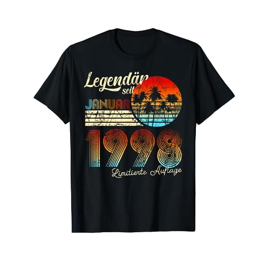 Cumpleaños Legendario Desde Enero 1998 Regalo Camiseta