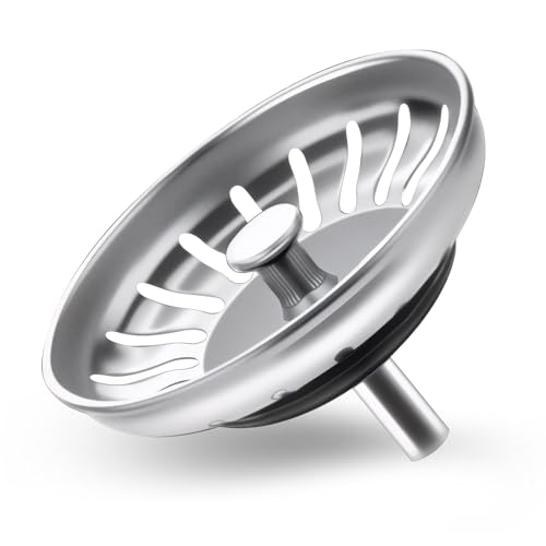 Arvoni Tapon Fregadero Cocina 80mm, Filtro Fregadero Cocina Acero Inoxidable, Colador Fregaderos para De 36-72 mm, Antibloqueo, Ajustable, Apto para Lavavajillas
