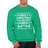Ugly Christmas Sweatshirts for Adults Funny Holiday Season Crewnecks with Movie Quotes and Designs