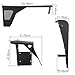 Hooke Road Wrangler TJ Front Flat Fender Flares Compatible with 1997-2006 Jeep Wrangler TJ & Unlimited, 3