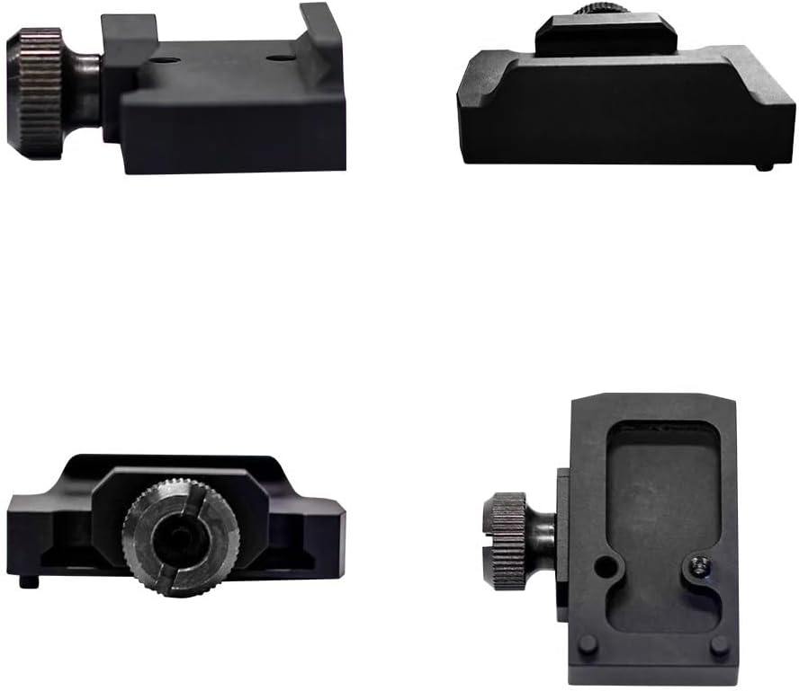 Tactical Mini ROMEO1 Red Dot Sight Mount Quick Release/Detach，Romeo 1 Optics Reflex Scopes Mounting Plate Mount Base Adapter，Fits for Standard 20mm Pic Rail Mounting，with Screws and Wrench