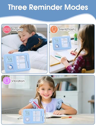 Safetect Visual Timer & ADHD Tool for Kids with Voice Command, Visual Schedule for Kids with Autism,Task Timer with Chore Chart Board for Home, School, Classroom, Desk - Image 5
