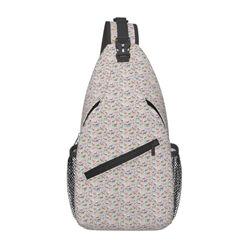 Sac à bandoulière croisé homme de qualité supérieure style Hound Dog