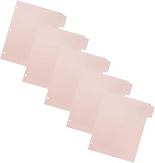 NAMOARLY Caderno 5 Folhas Divisores De Livros Bloco De Notas Etiqueta Fichário Marcadores De Página Bloco De Notas Guias Divisor De Bloco De Notas Divisórias Separador De Linha Partição
