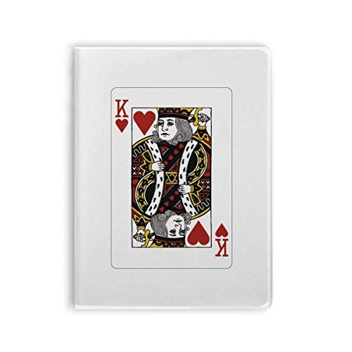 Carnet de notes avec couverture souple cœur K à jouer à offrir aux passionnés de papeterie