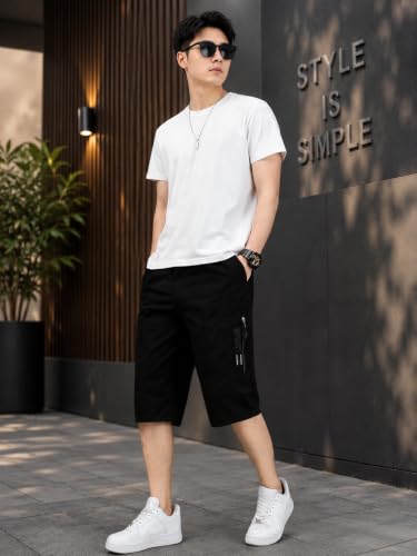 Image of TAGDO Men's Solid Cotton Shorts | Shorts Pant for Men | Shorts for Men (2003)