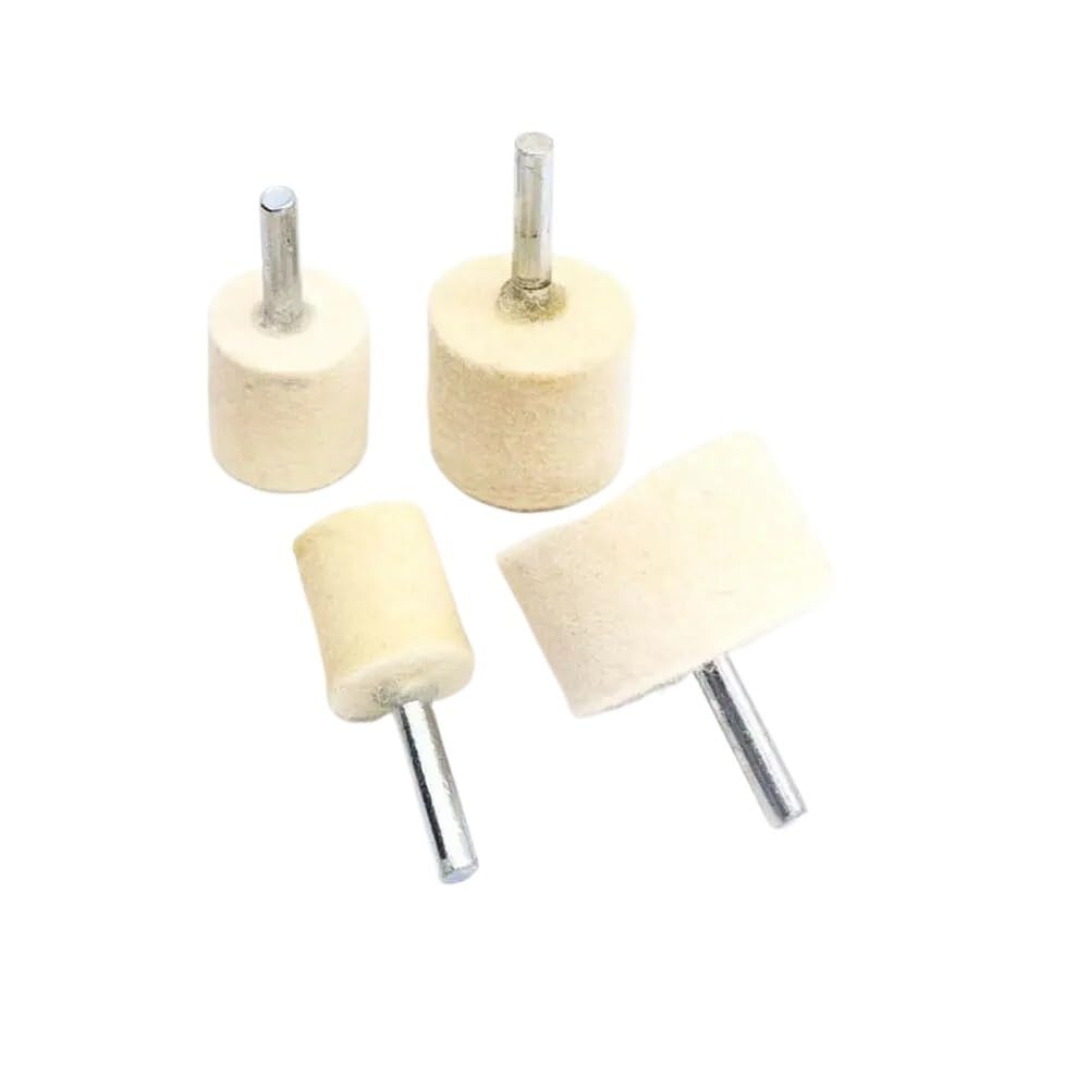 6mm 4 "Shank 20-40mm Pad filc wełniany polerowanie tarcza polerska głowica szlifierska metale narzędzia obrotowe koła wiertarka narzędziowa szlifierka elektryczna(10Pcs,35mm)